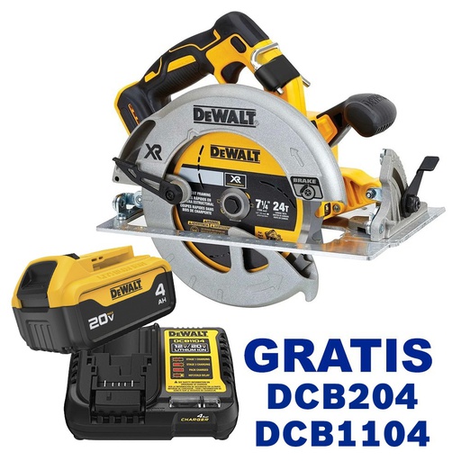 [DCS570B-OF] Sierra Circular DEWALT 7 1/4&quot; 20V / DCS570B / BARETOOL /  GRATIS DCB204 + DCB1104 / DEWALT-(2)