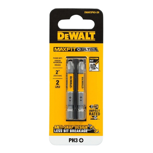 [DWAF2PH3-2H] Punta No 3 Phillips de 2" DeWalt / MAXFIT ULTRA / DEWALT-5-B-2-B-3