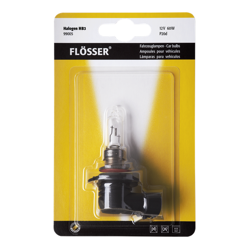 [99005] Bombilla Flosser HB3 ( 9005 ) / 12V / 60W / P20D / BLISTER / BOSCH-11-C-1