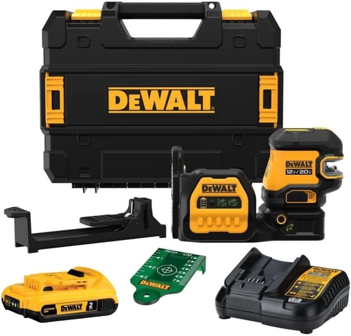 [DCLE34520G] Nivel Laser Autonivelante / 12V - 20V / linea Cruzada 5 Puntos / DEWALT-