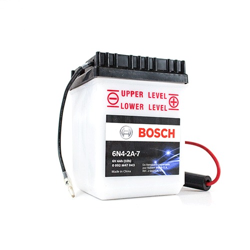 [0092M47043] Bateria Moto 6N4-2A-7 / SUZUKI AX100 / BOSCH / 4 Ah / BOSCH-