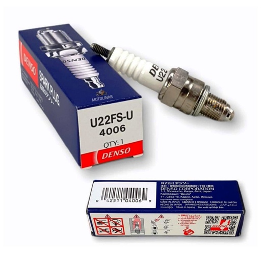 [U22FS-U] Bujia MOTO U22FS-U / U4AC / Bajaj / Boxer / BM100 BM150 / CT100 / Platina 100 / DENSO / BOSCH-4-B-2-H