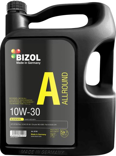 [81196] Aceite 10W30 Galon 4L - HC SINTETICO / BIZOL / BOSCH-