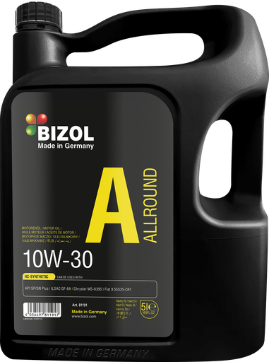 [81196] Aceite 10W30 Galon 4L - HC SINTETICO / BIZOL / BOSCH-