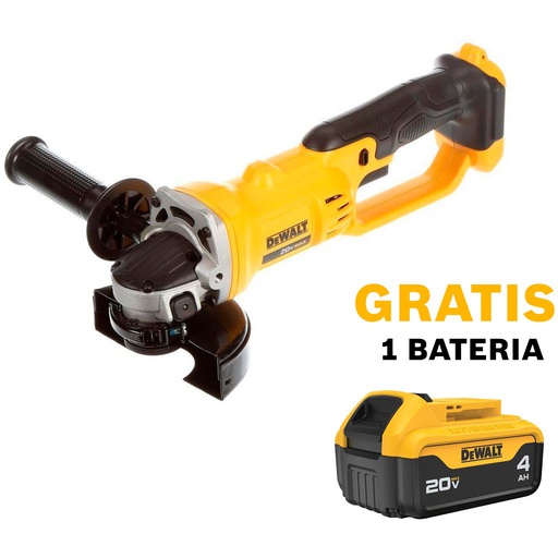 [DCG412B-OF1] Amoladora 4 1/2&quot; DEWALT 20V / BARETOOL / GRATIS DCB204 / DEWALT-(2)