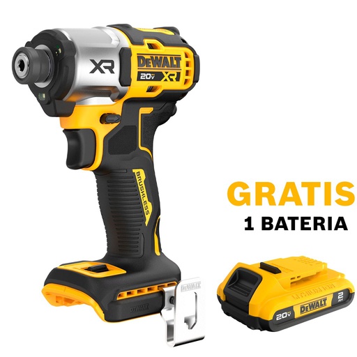 [DCF845B-OF1] Llave de Impacto 20 V DEWALT / BARETOOL / GRATIS DCB203 / DEWALT-(2)
