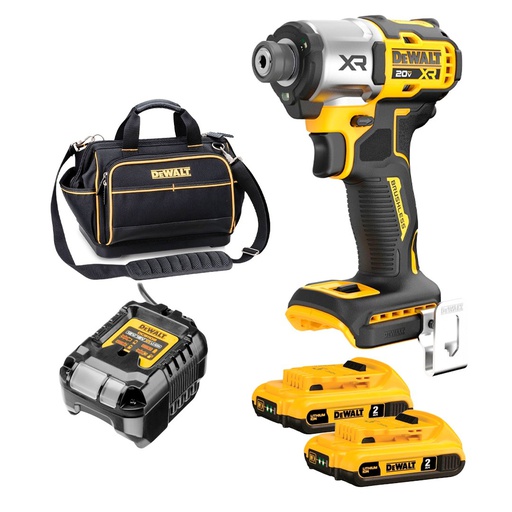 [DCF845D2-B3] Atornillador de Impacto 20 V DEWALT / BARETOOL / GRATIS DCB203 / DEWALT-
