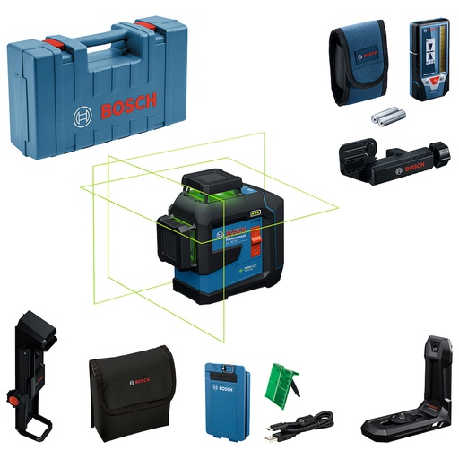 [1065-502] Nivel Laser  GLL 80-33 G LI + LR7 Linea VERDE / BOSCH-12-E-1-B