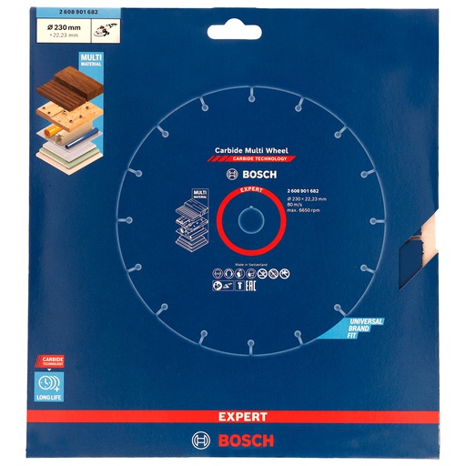 [2608901682] Disco de diamante 9" BOSCH Corte de Metal 30 VECES MAS / EXPERT / BOSCH-