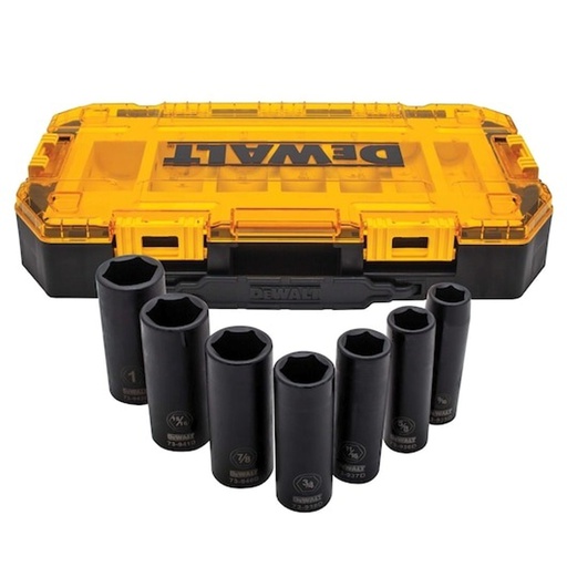 [DWMT74736] Juego / Dados Largo / Impacto DEWALT 1/2 ( 9/16, 5/8, 11/16, 3/4, 7/8, 15/16, 1 ) / DEWALT-TABLA B2