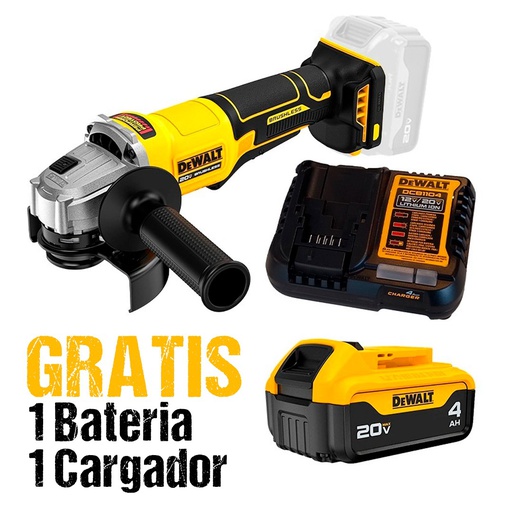 [DCG408B-OF] Amoladora 4 1/2" DEWALT 20V / BARETOOL / GRATIS DCB204 + DCB1104 / DEWALT-6-D-1-C/ PISO 2